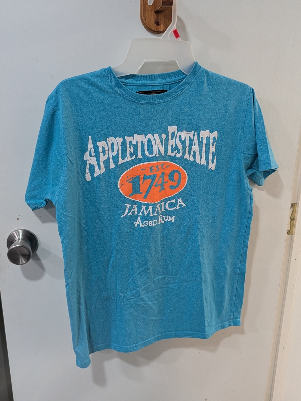 Men’s Short Sleeve Blue Graphic Tee Appleton Estate